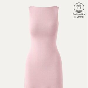 OGL Move Cooling Open Back Bandless Brami Mini Dress - Light Pink
